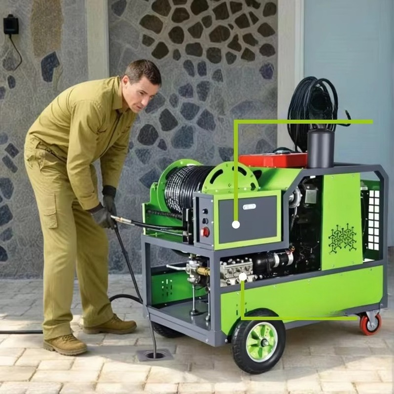 Heavy Equipment Maintenance - Промышленная машина для прочистки канализации, мощная