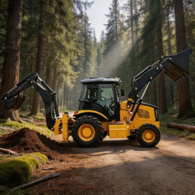 Полноприводный экскаватор-погр – обзор и цена Tractor Backhoe