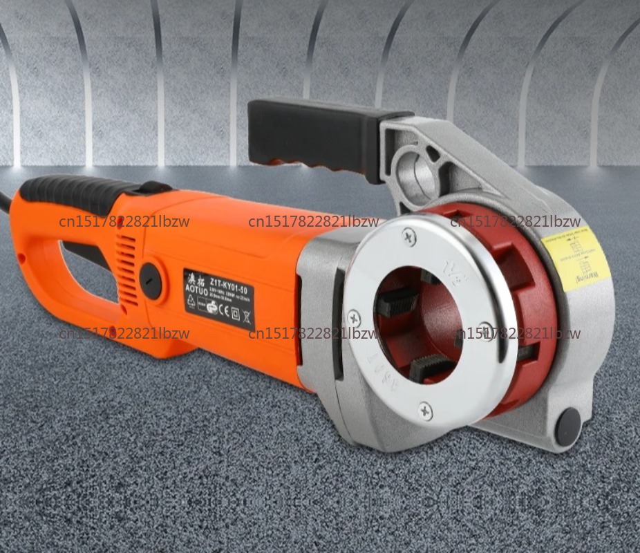Портативный ручной электрическ – обзор и цена Pipe Threading Machine